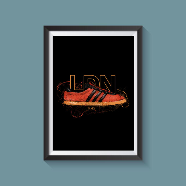 London 1/500 Scribble A4 Print