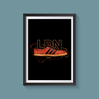 London 1/500 Scribble A4 Print