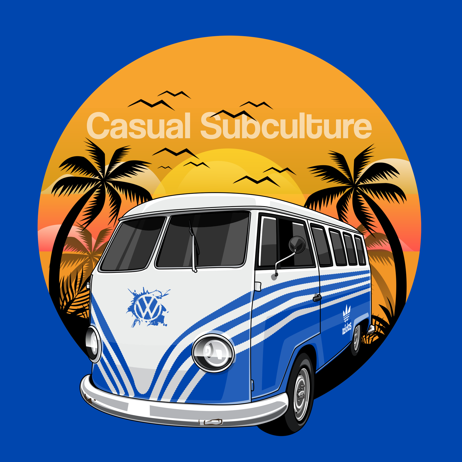 Camper Sunset - T Shirt