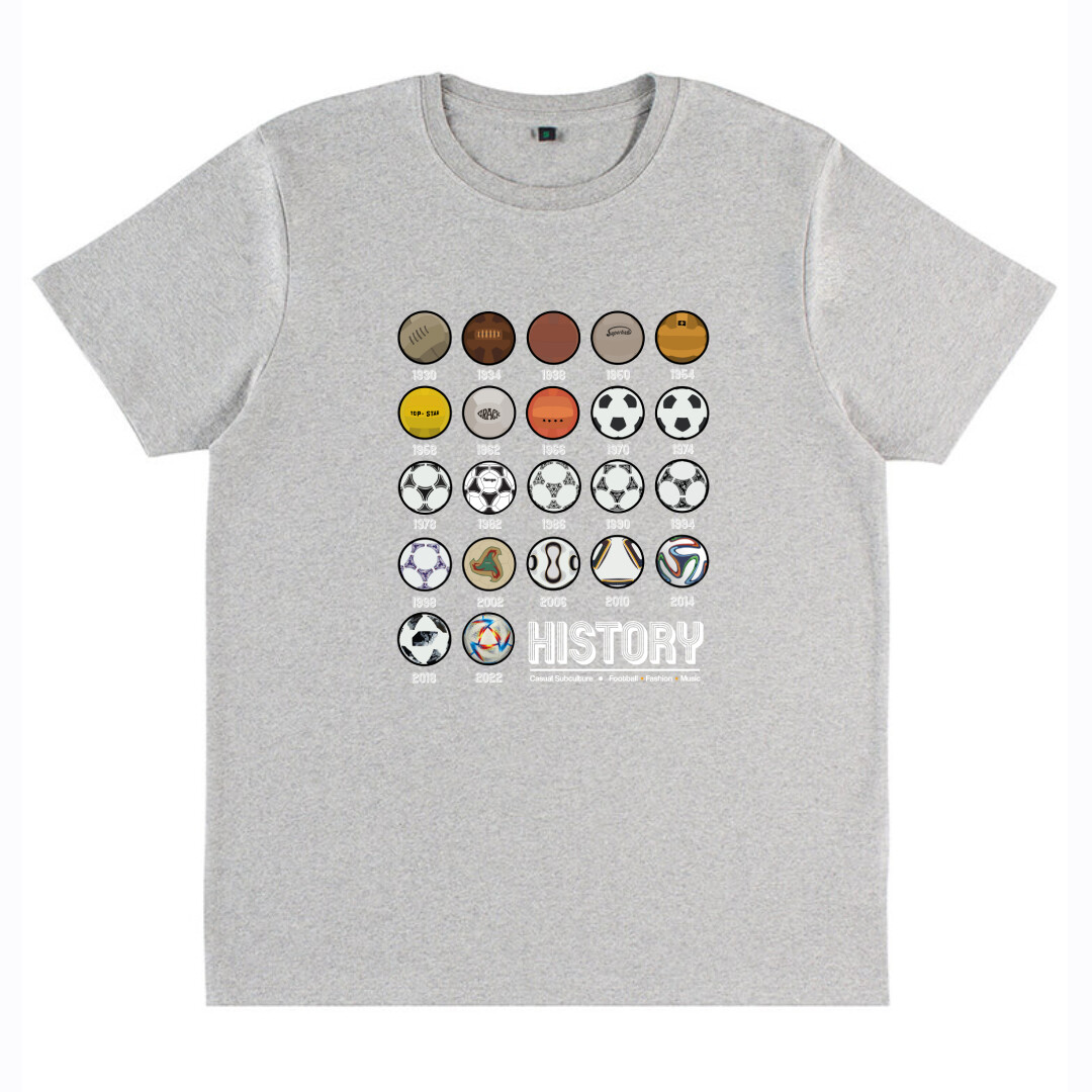 History of the World Cup - T Shirt, COLOUR: GREY