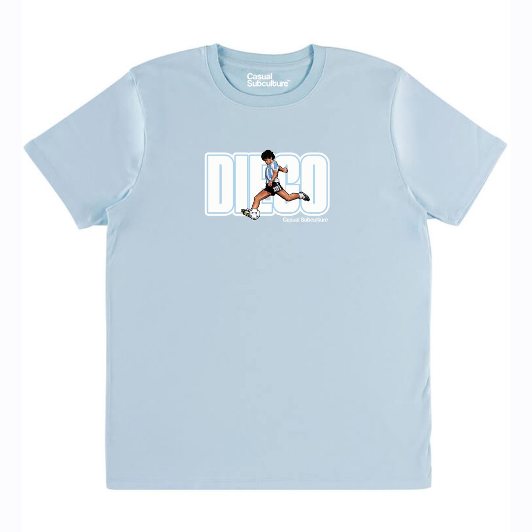 Diego  - Argentina Retro T Shirt, COLOUR: AQUA