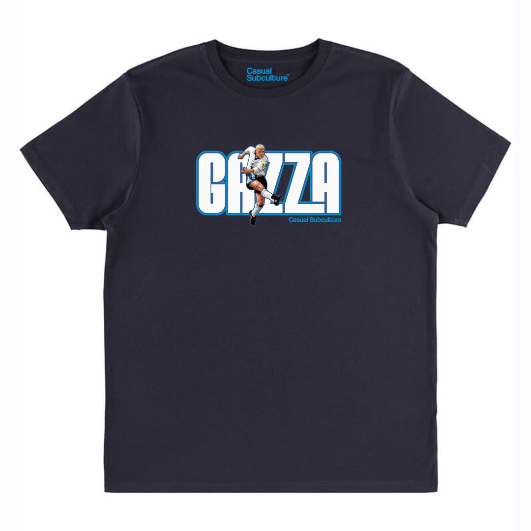 Gazza - England Retro T Shirt, COLOUR: NAVY