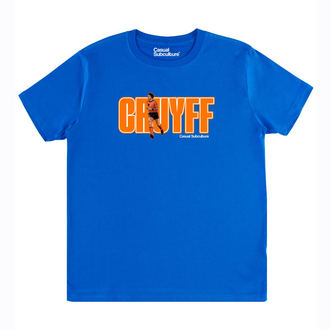 Cruyff - Netherlands Retro T Shirt, COLOUR: BLUE