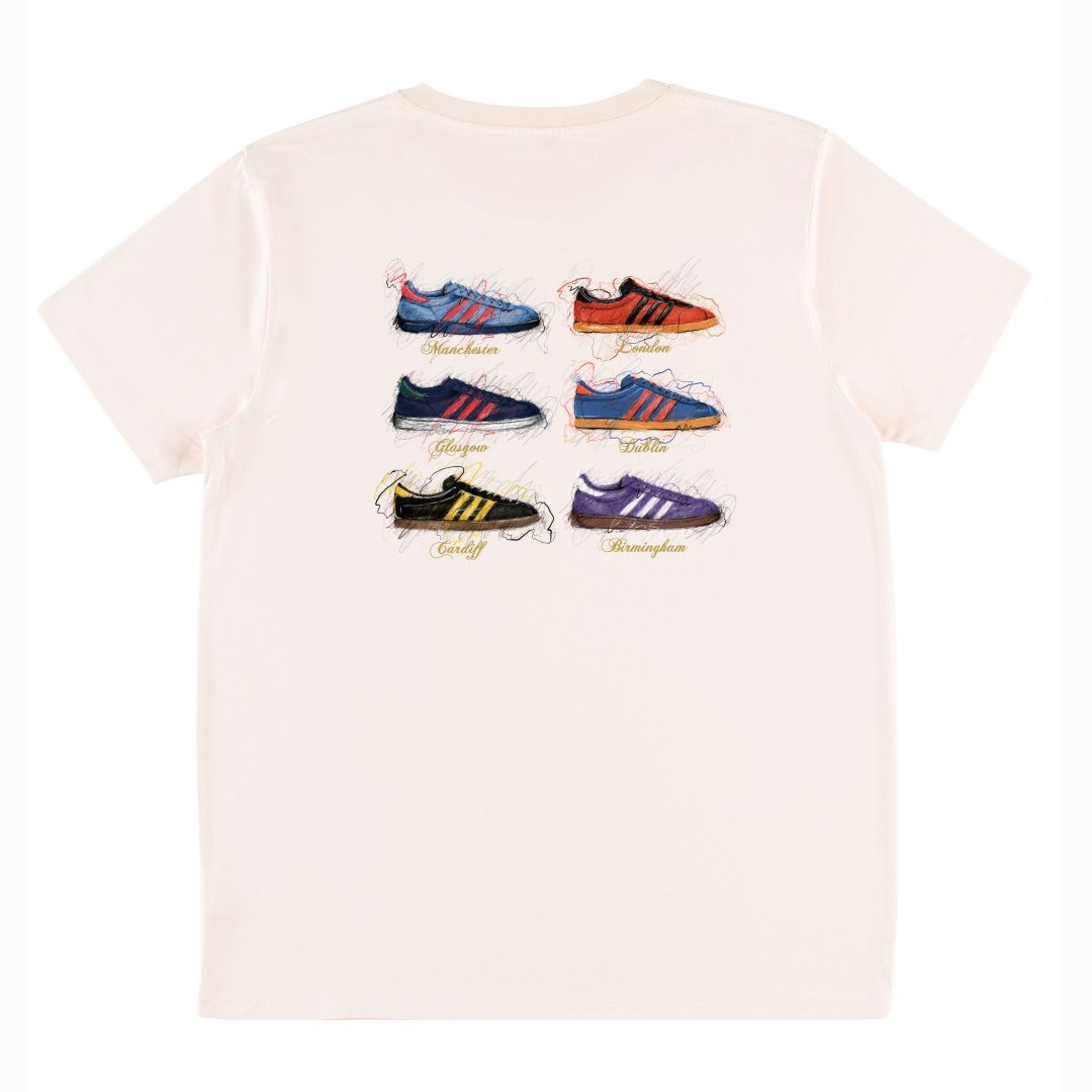 Limited Edition - City Series Scribble T Shirt, COLOUR: MISTY PINK