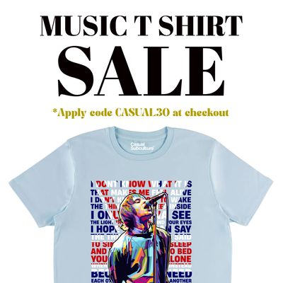 MUSIC T SHIRT SALE
