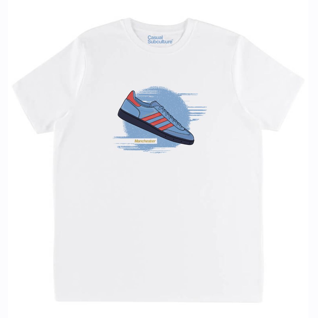 Manchester Trainer T Shirt, COLOUR: WHITE
