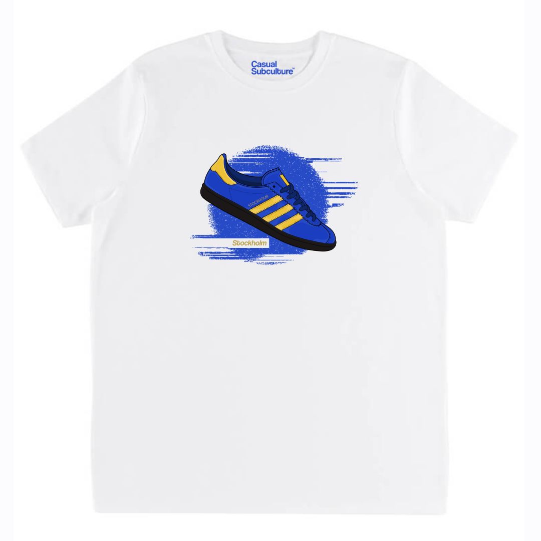 Stockholm Trainer T Shirt, COLOUR: WHITE