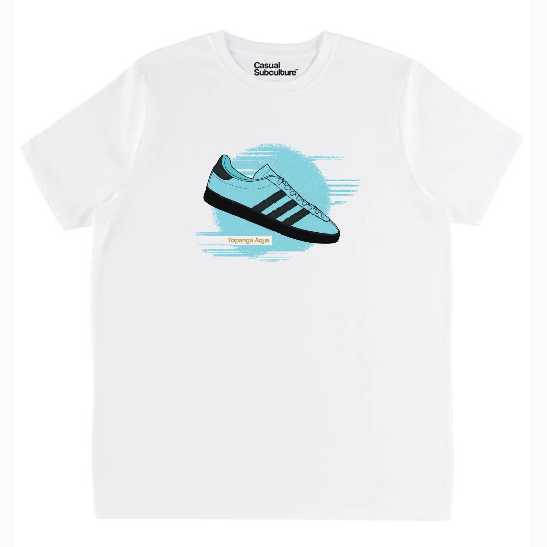 Topanga Aqua Trainer T Shirt, COLOUR: WHITE