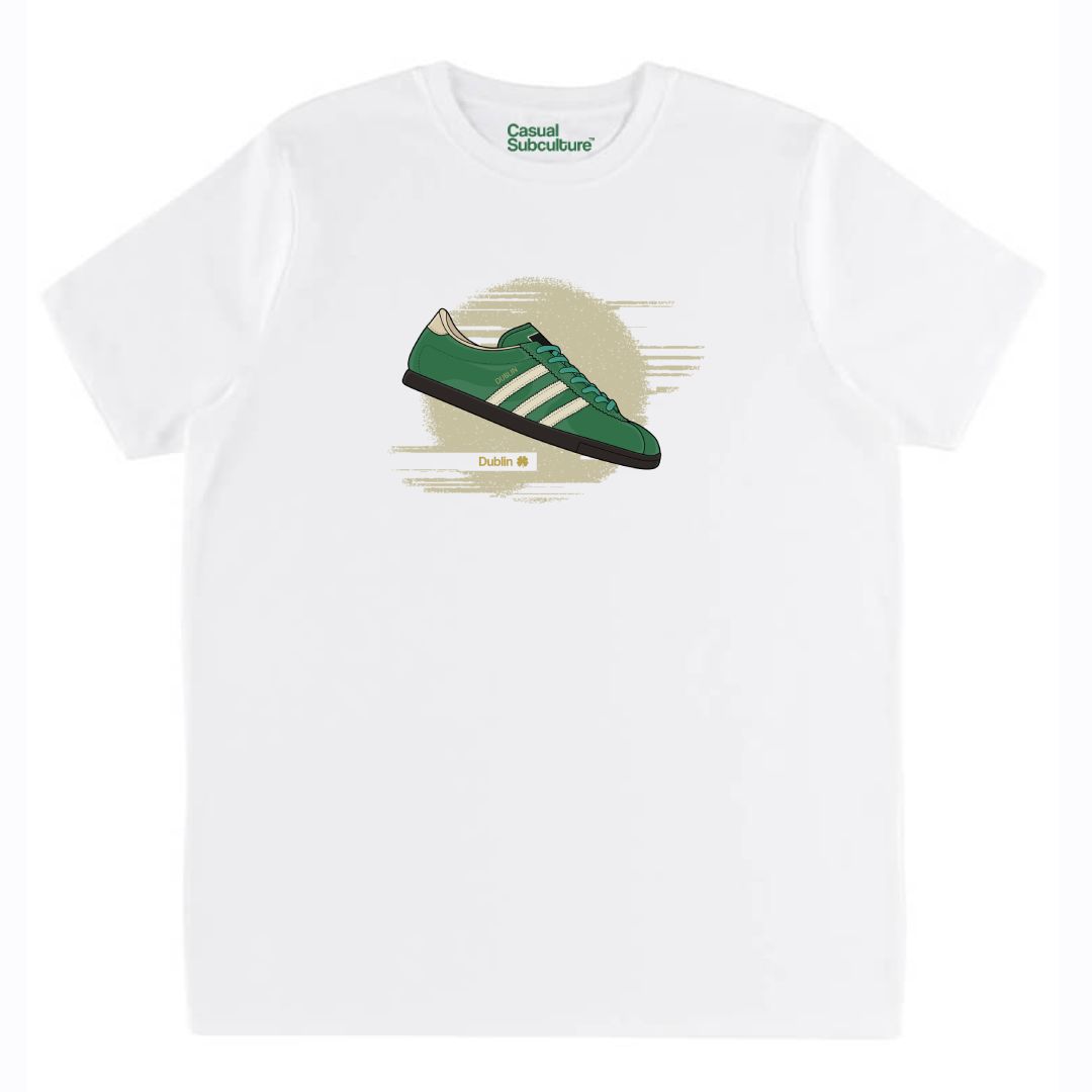 Dublin St Patricks Day Trainer T Shirt, COLOUR: WHITE