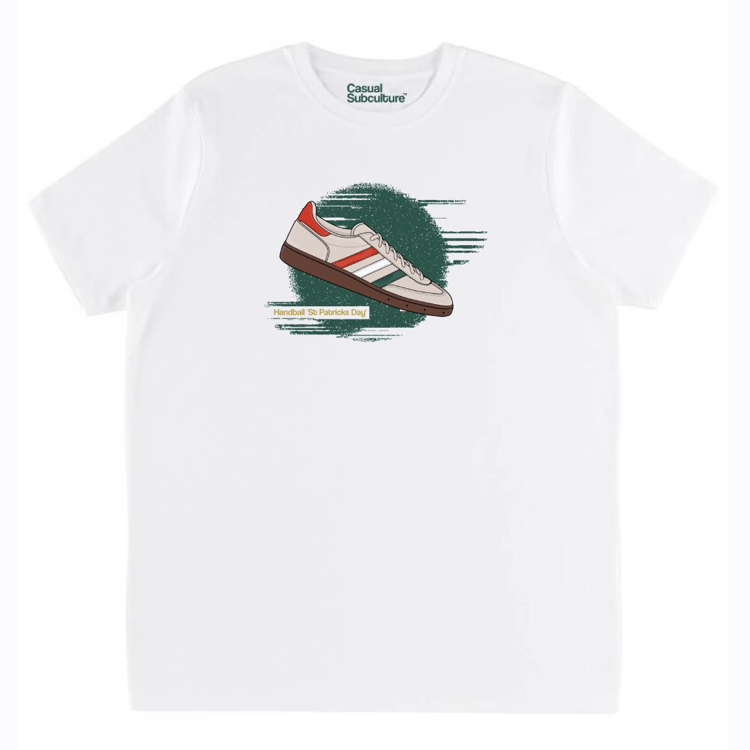 Handball St Patricks Day Trainer T Shirt, COLOUR: WHITE