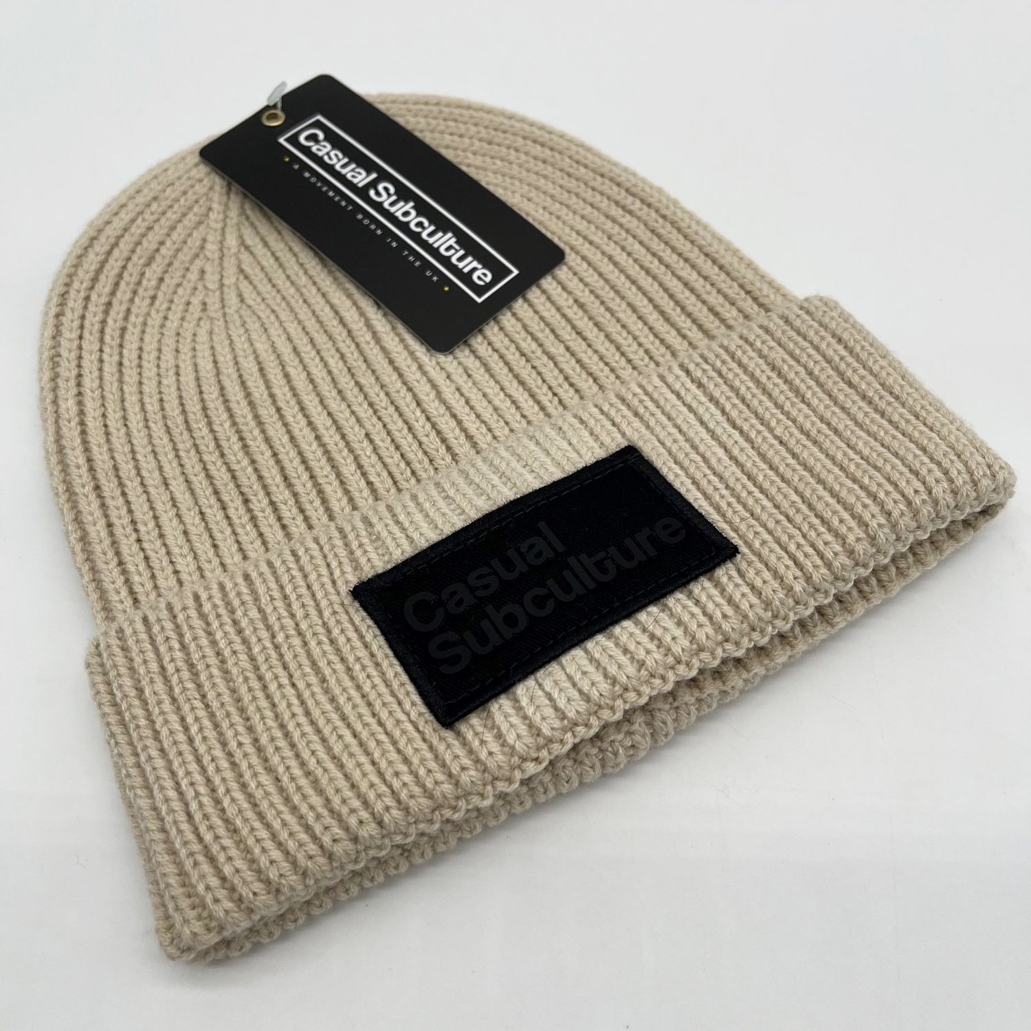 Casual Subculture Beanie Hat - Oatmeal