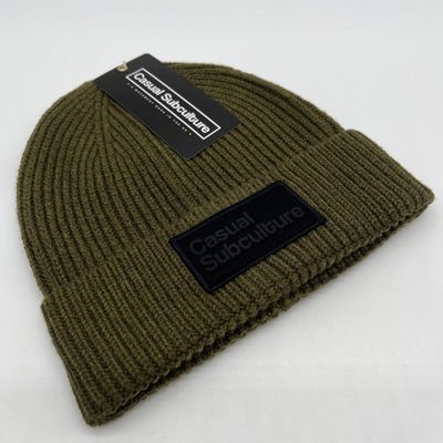 Casual Subculture Beanie Hat - Green