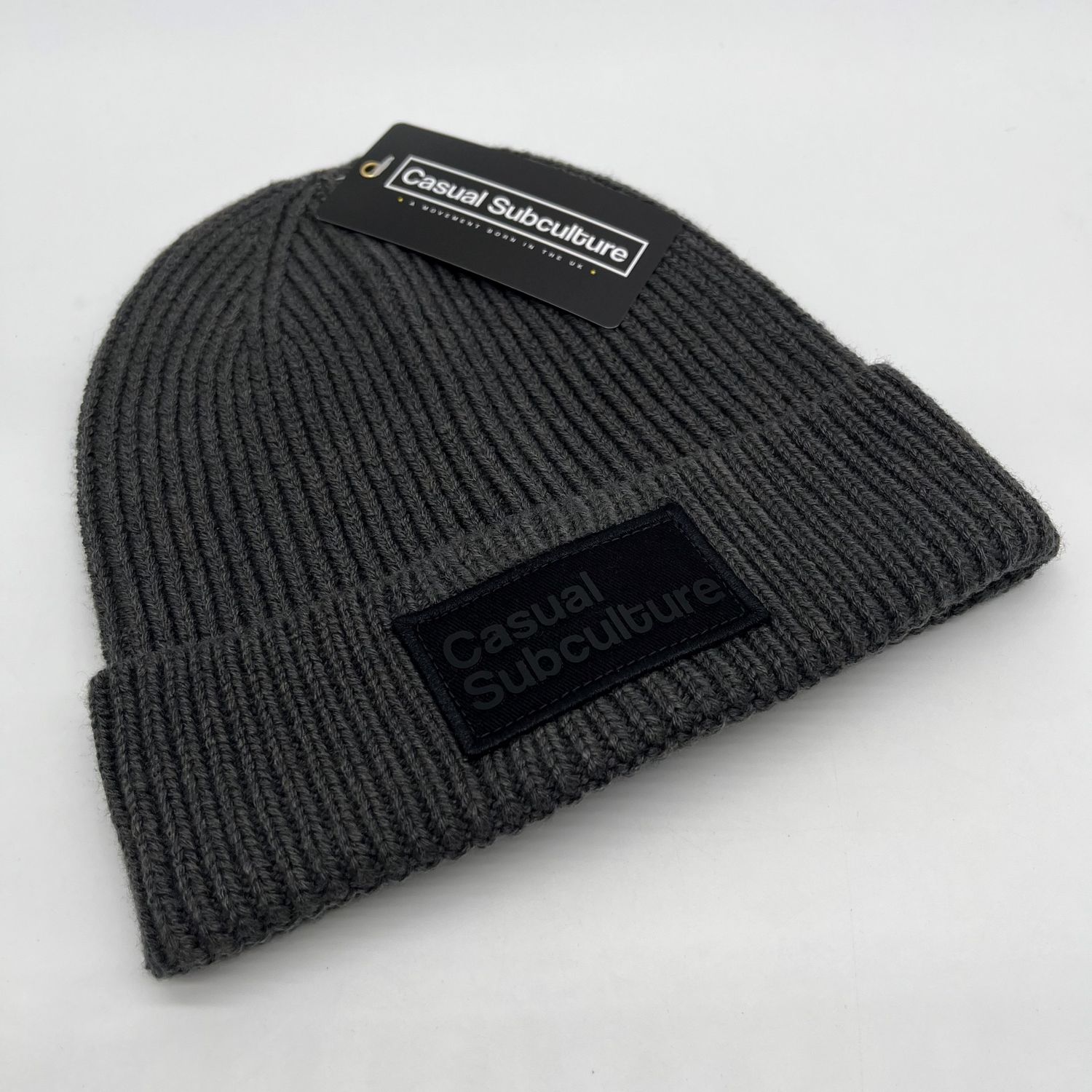 Casual Subculture Beanie Hat - Grey