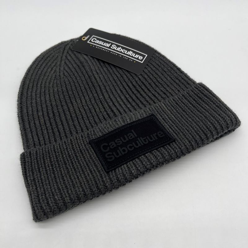 Casual Subculture Beanie Hat - Grey