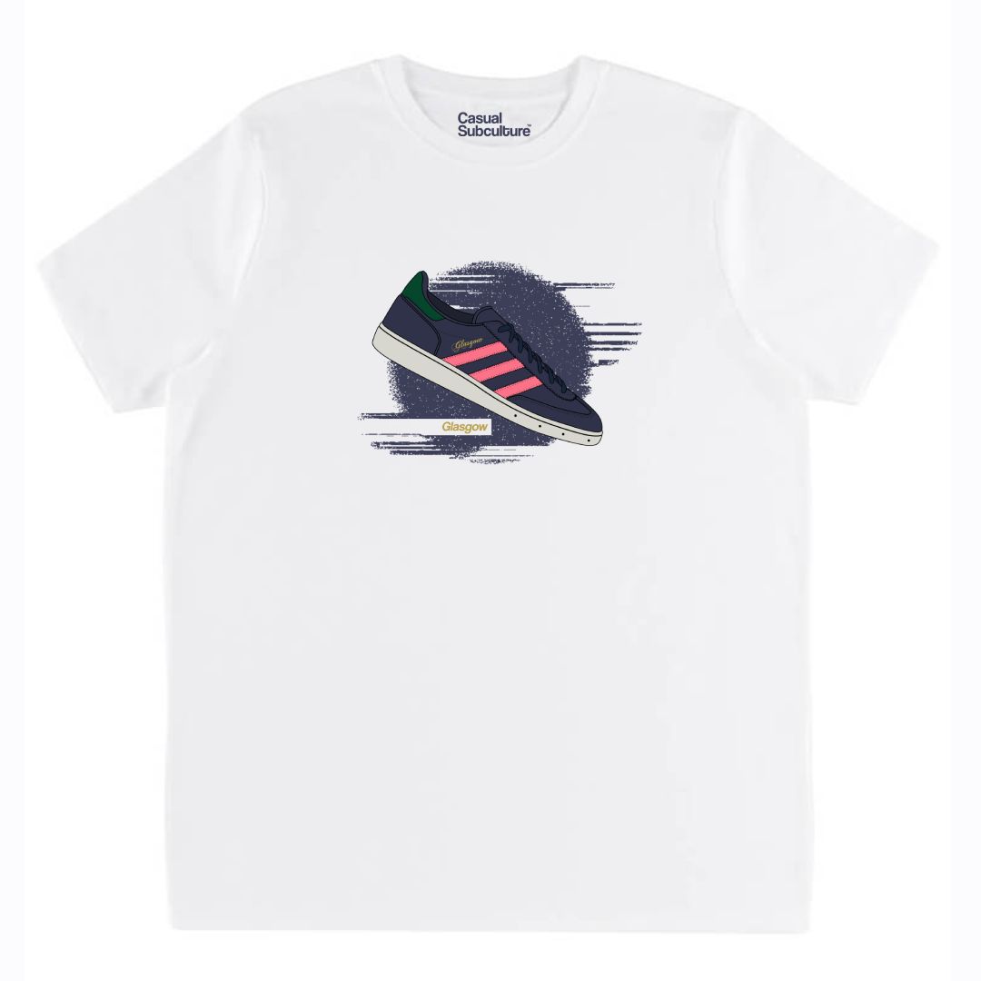 Glasgow Trainer T Shirt, COLOUR: WHITE