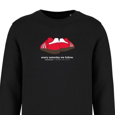 Every Saturday we Follow Sweatshirt - Red / White