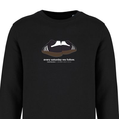 Every Saturday we Follow Sweatshirt - Black / White