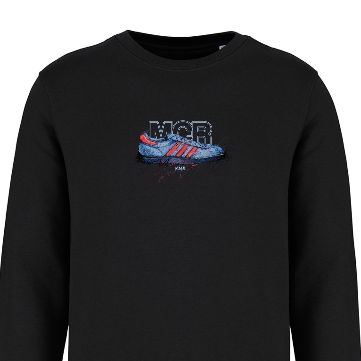 Manchester City Series Scribble Sweatshirt, COLOUR: BLACK
