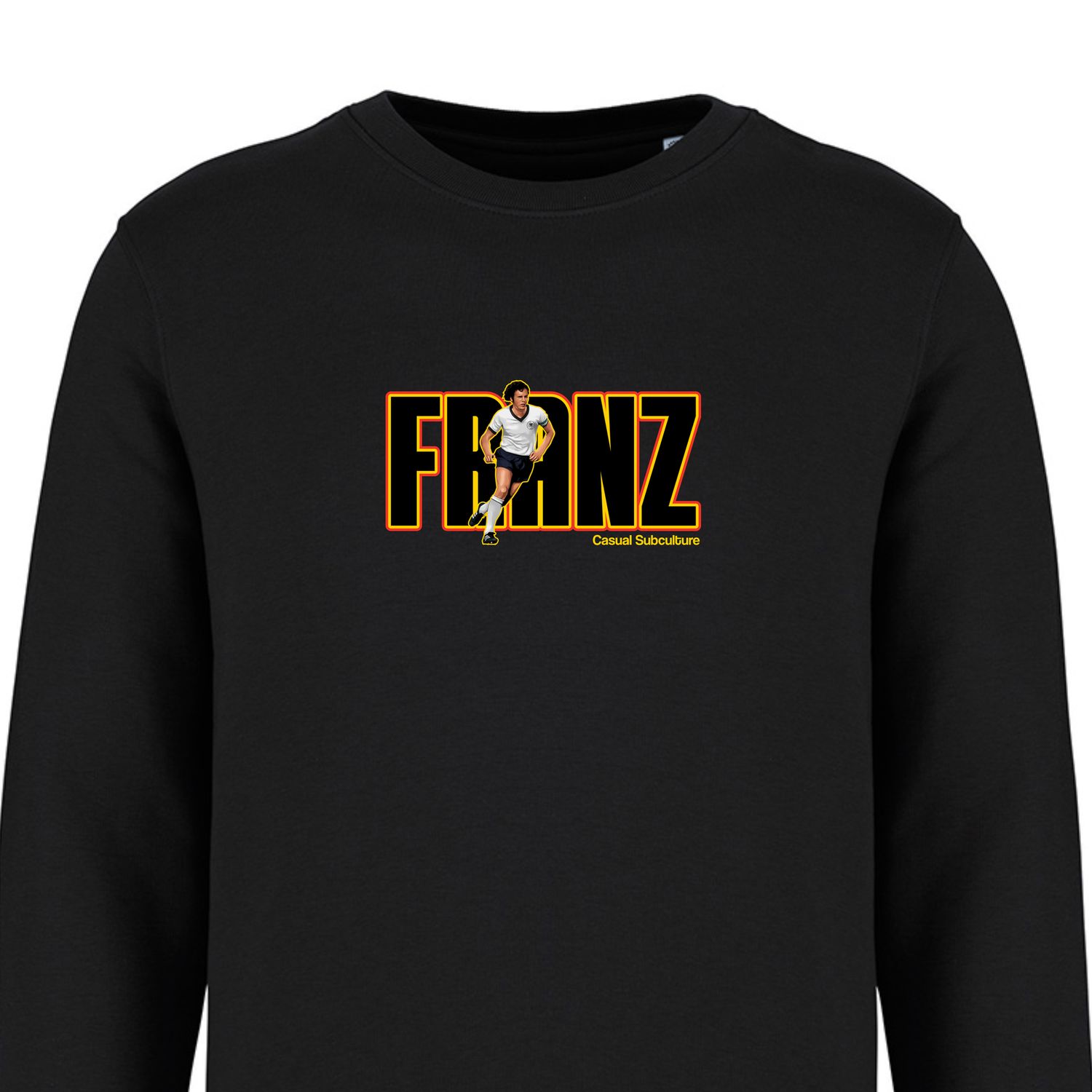 Franz Germany Retro Sweatshirt, COLOUR: BLACK