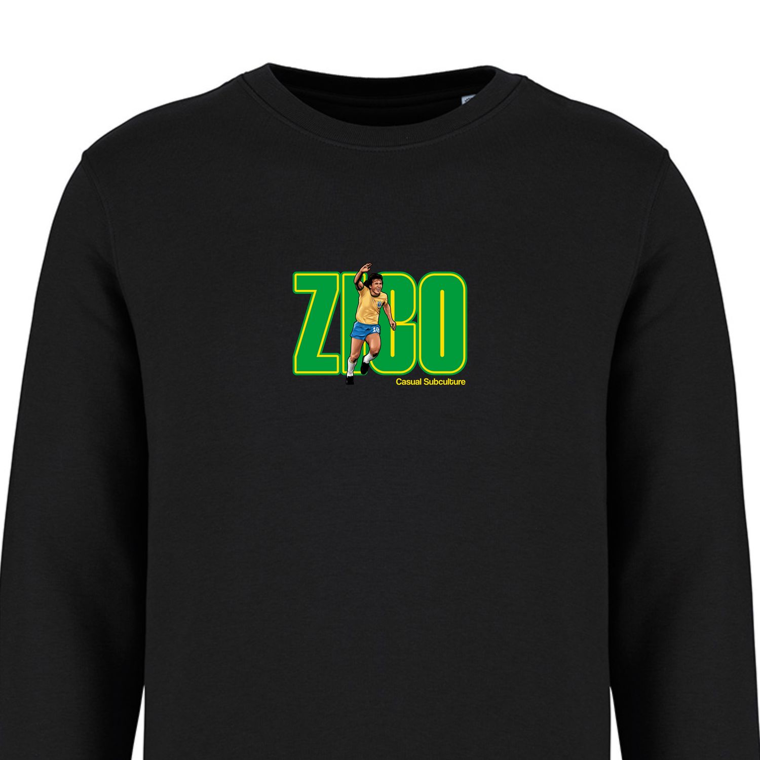 Zico Brasil Retro Sweatshirt, COLOUR: BLACK