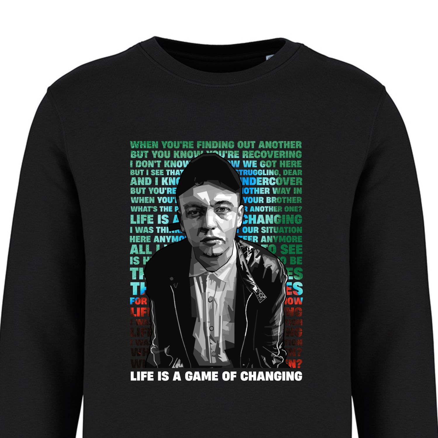 DMA'S Life is a Game Sweatshirt, COLOUR: BLACK