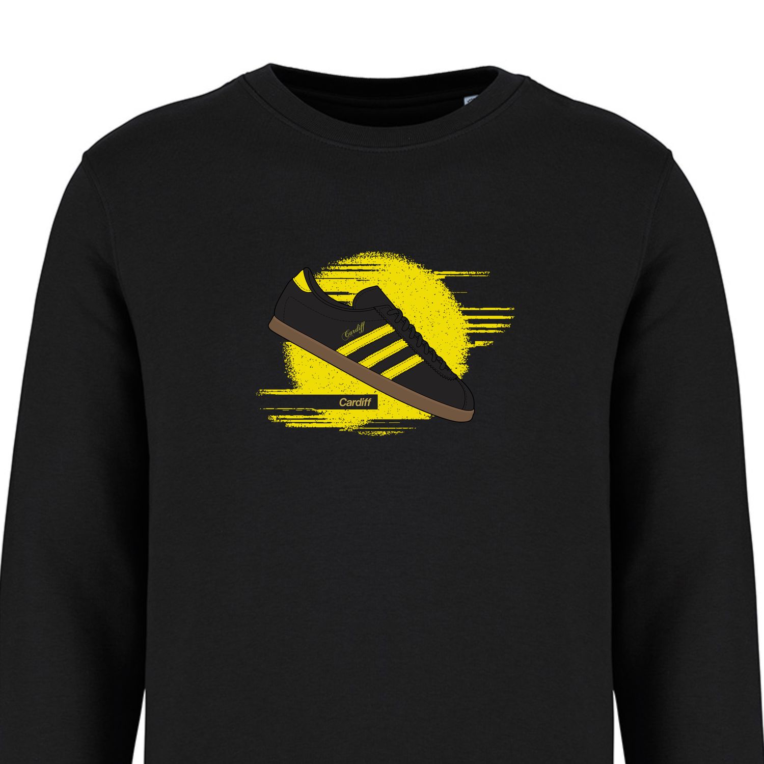 Cardiff Trainer Sweatshirt, COLOUR: BLACK