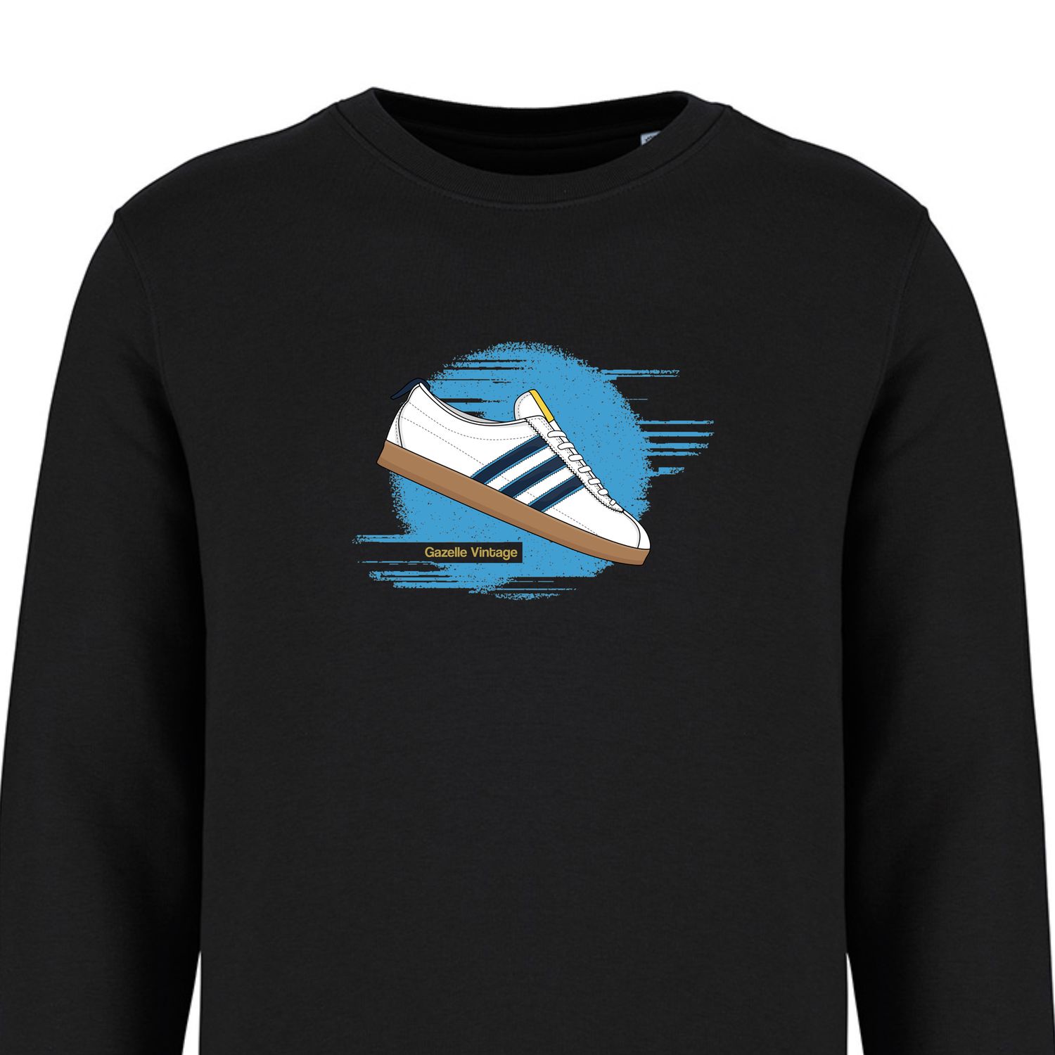 Gazelle Vintage Trainer Sweatshirt, COLOUR: BLACK