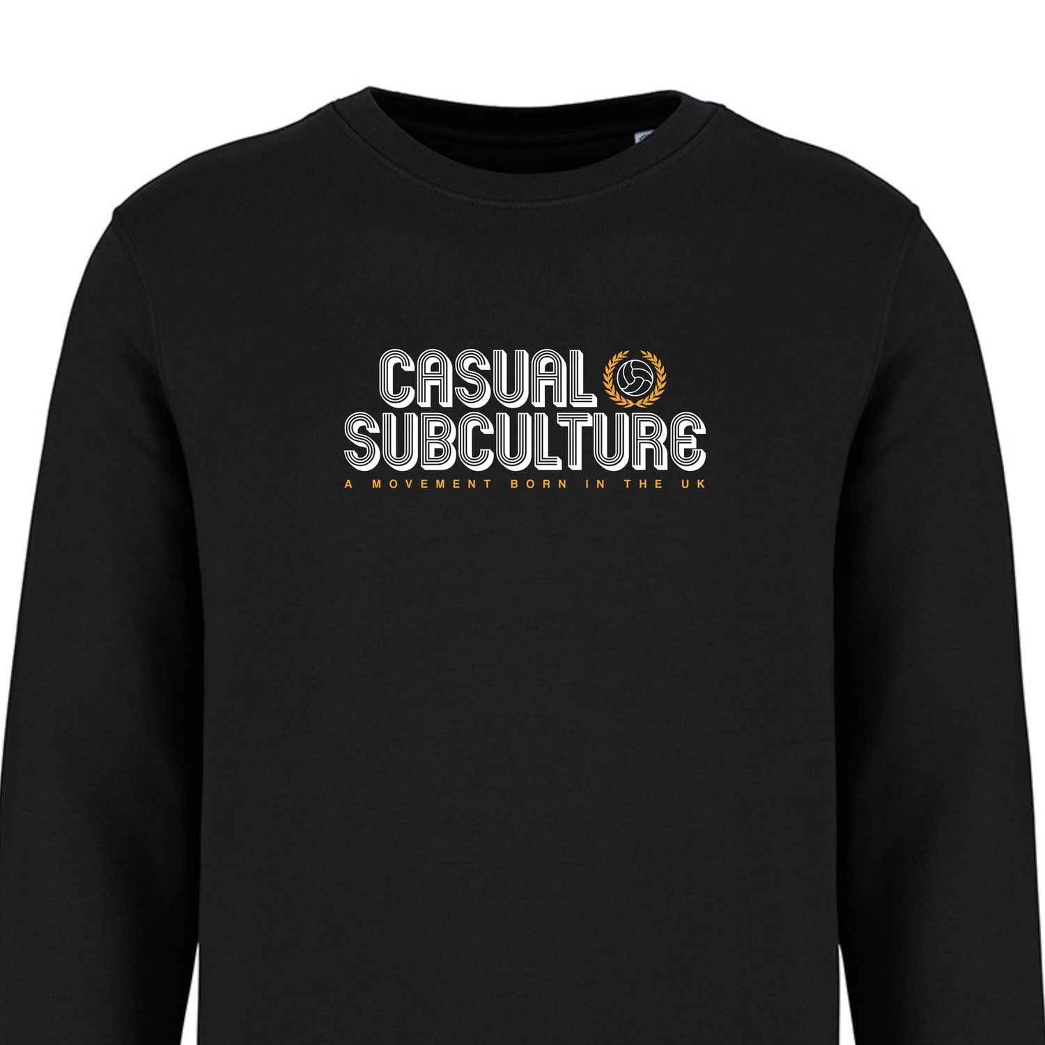 Casual Subculture Retro Style Sweatshirt, COLOUR: BLACK