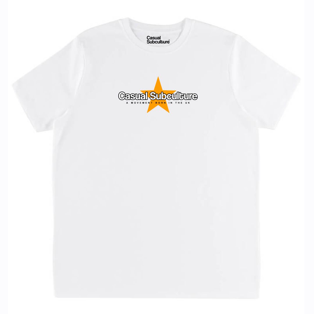 Casual Subculture Star T Shirt, COLOUR: WHITE