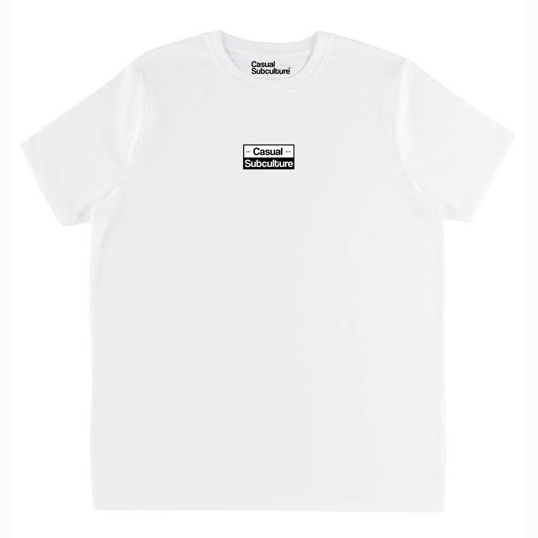 Casual Subculture Small Logo T Shirt, COLOUR: WHITE