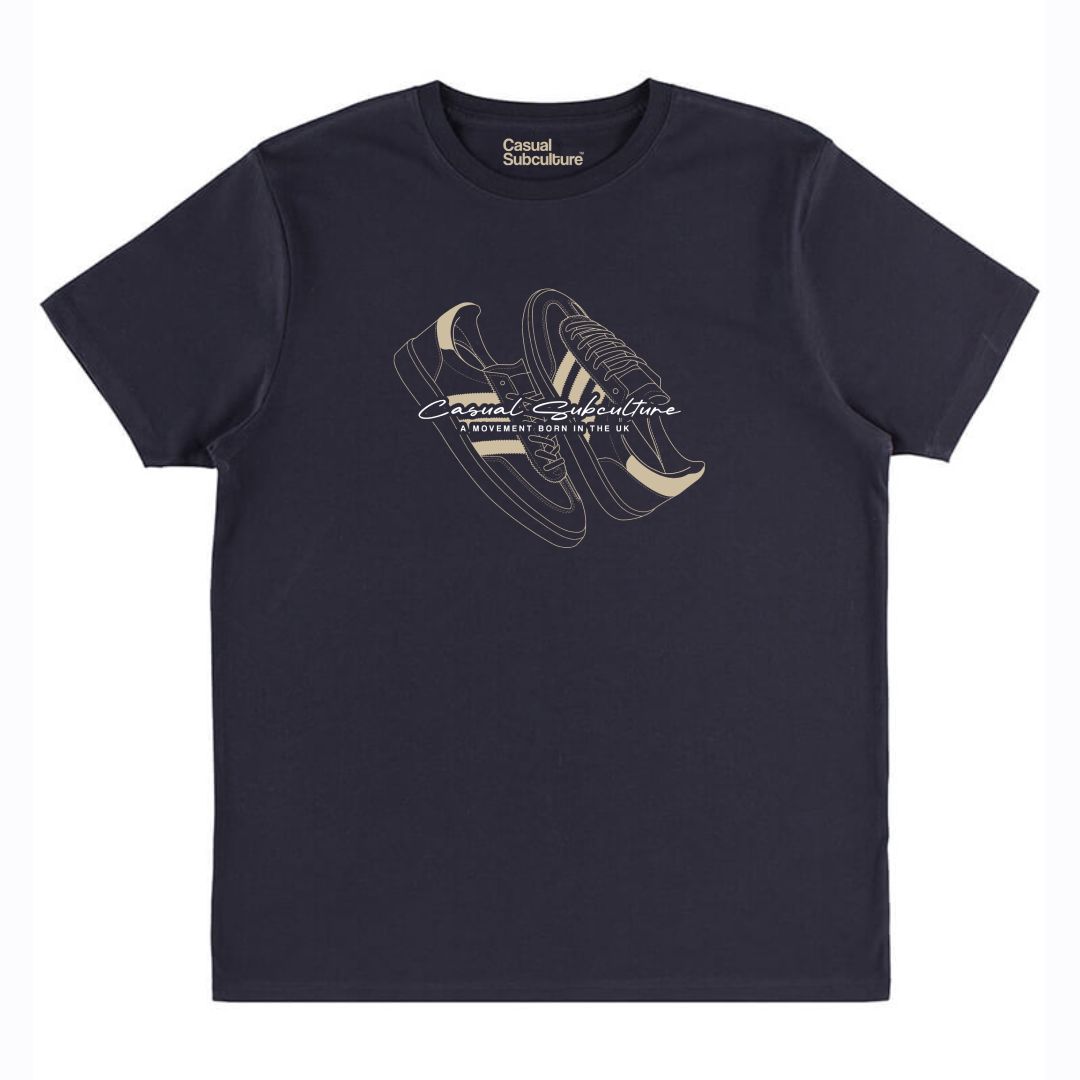 CS Trainer Silhouette Script T Shirt, COLOUR: NAVY