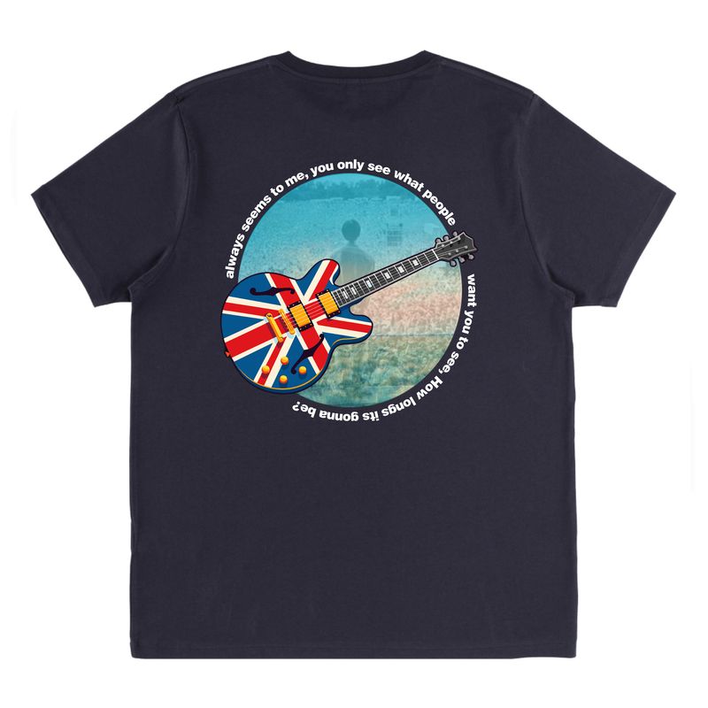 CS Whatever Union Jack Guitar (Backprint) T Shirt