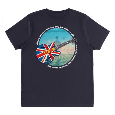 CS Whatever Union Jack Guitar (Backprint) T Shirt