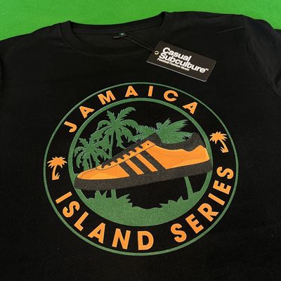Jamaica Island Series T Shirt - Black  - SMALL