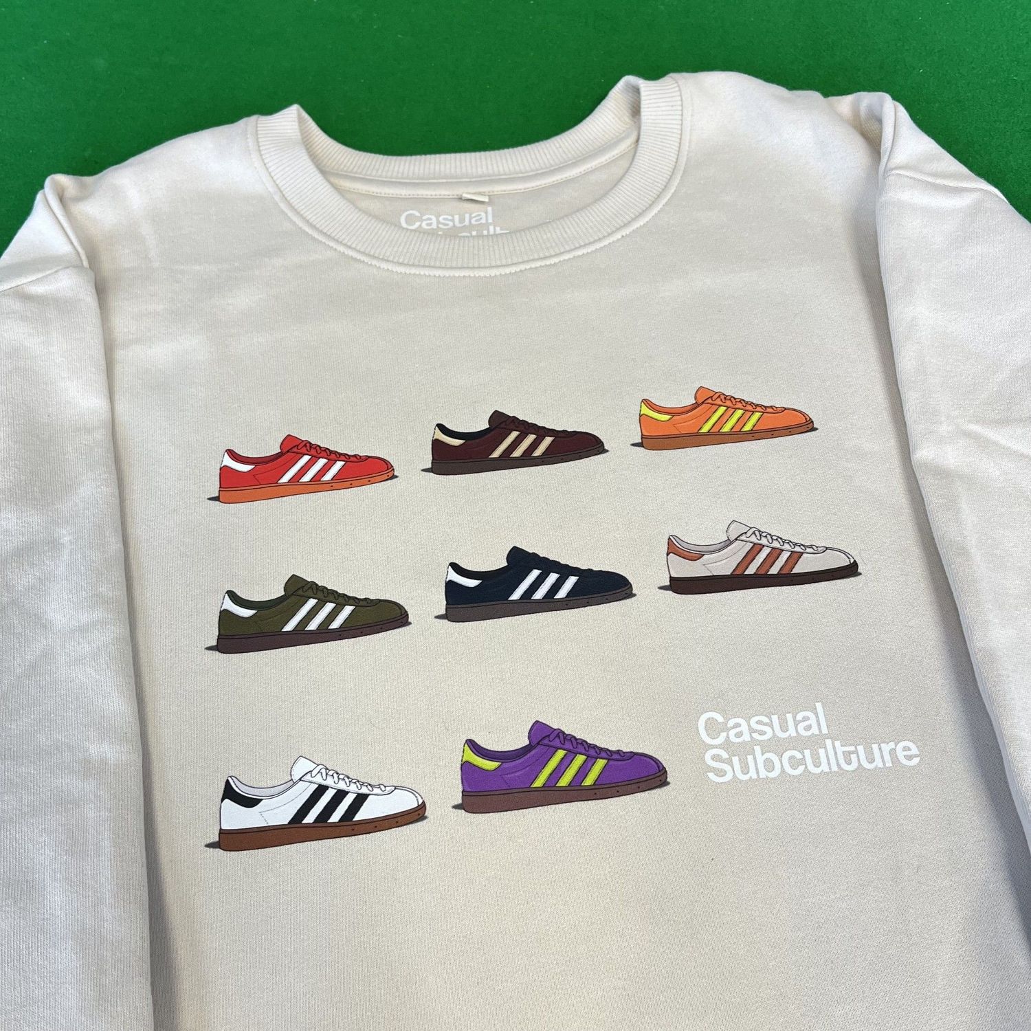 Munchen Trainer Sweatshirt - Ecru  - 2XL