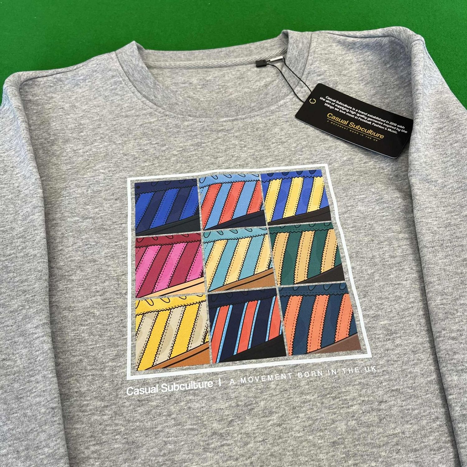 City Series Collage Sweatshirt - Grey  - SMALL