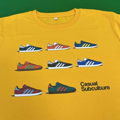 Gazelle Trainer T Shirt - Gold  - SMALL