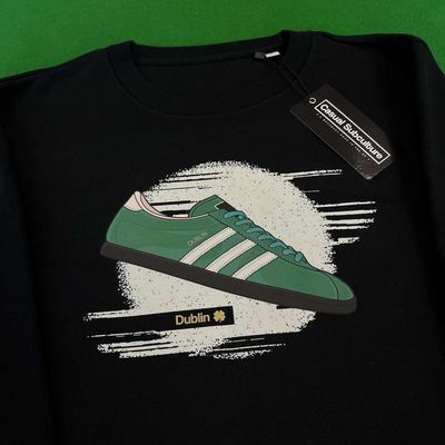 Dublin St Patricks Day Trainer Sweatshirt - Black  - SMALL