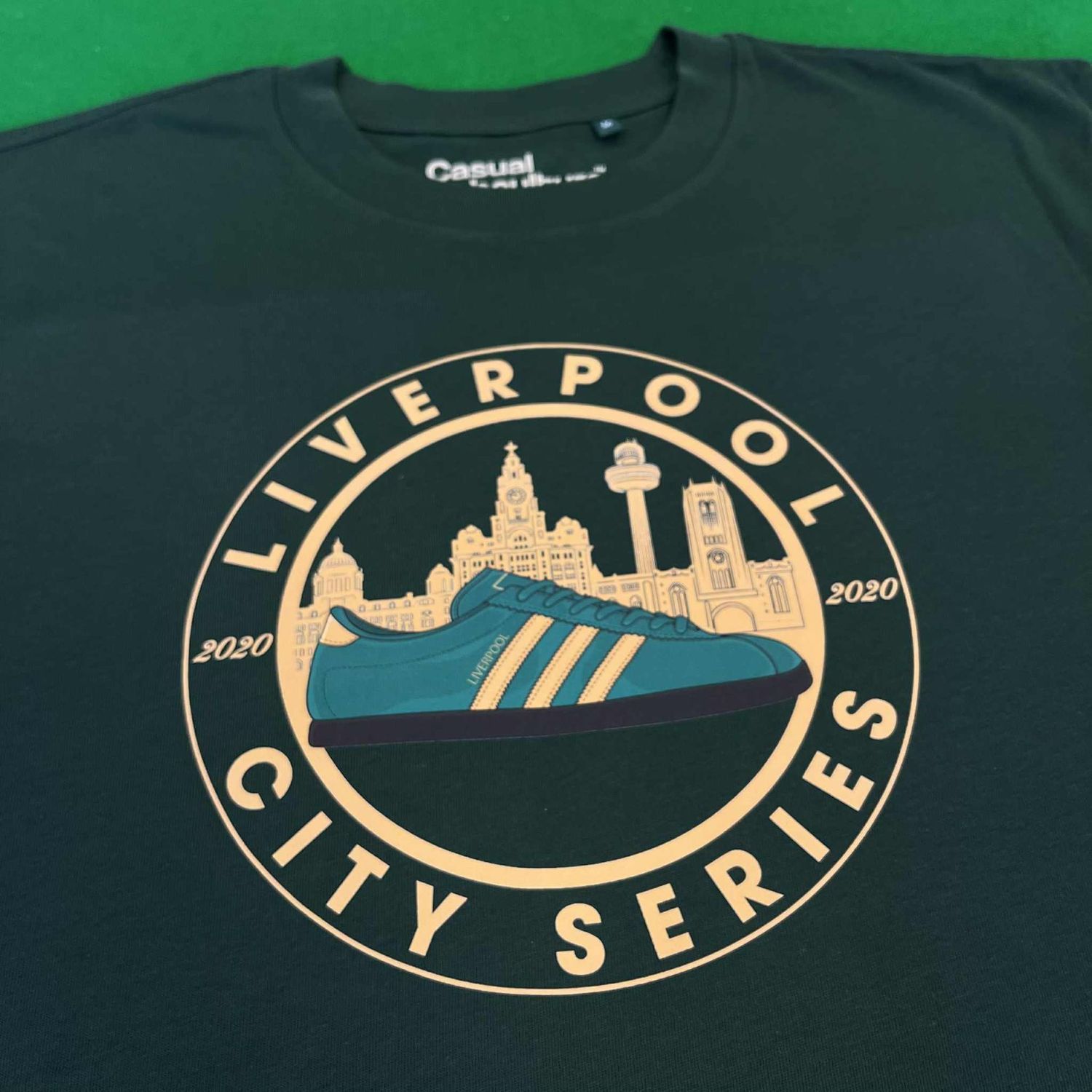 Liverpool City Series T Shirt - Green  - MEDIUM