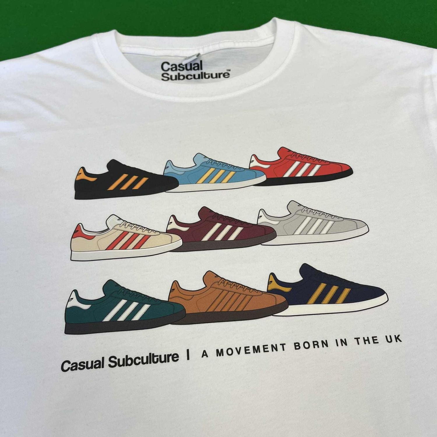 Gazelle Trainer T Shirt - White  - MEDIUM