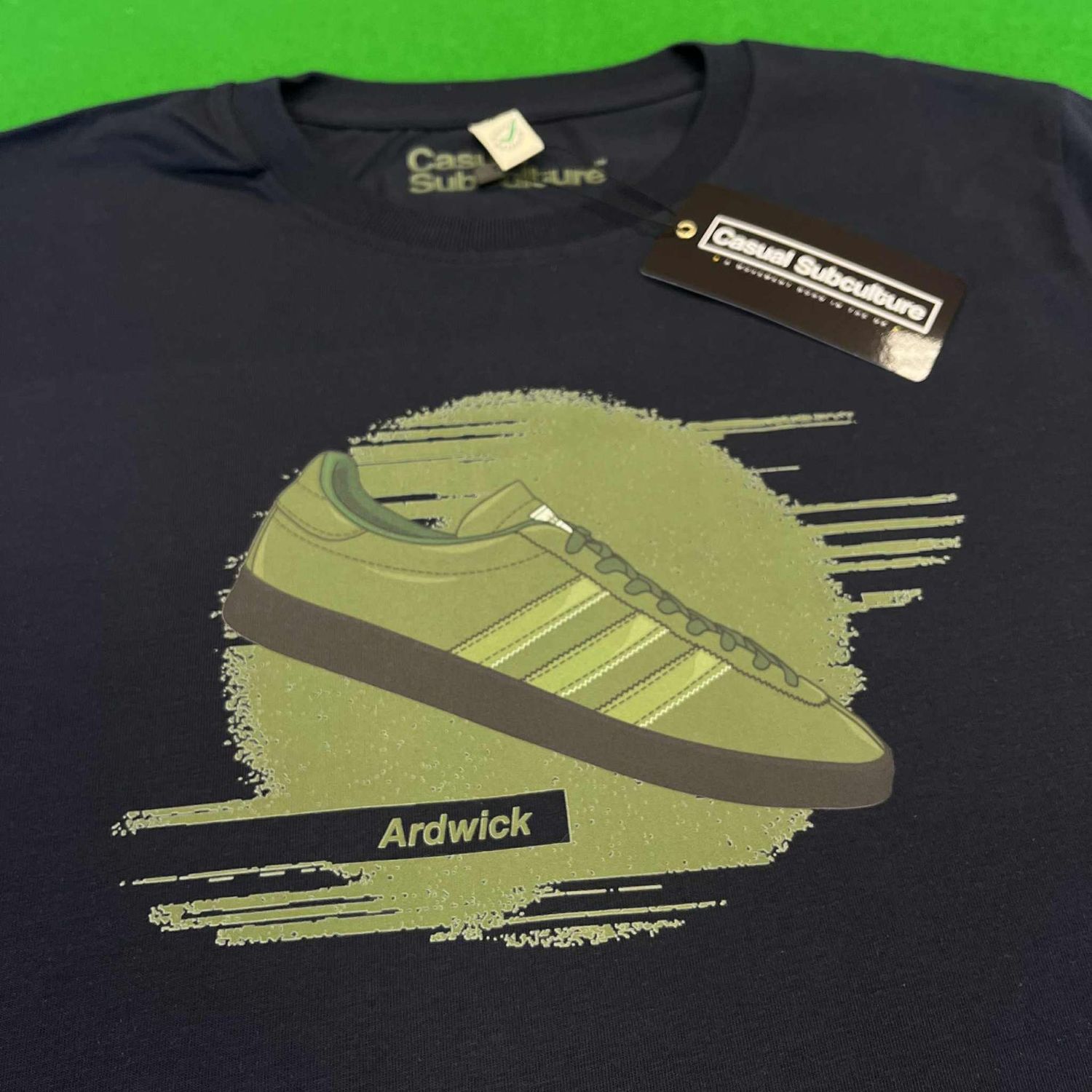 Ardwick Trainer T Shirt - Navy  - MEDIUM