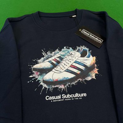 Gazelle Watercolour Sweatshirt - Navy  - MEDIUM
