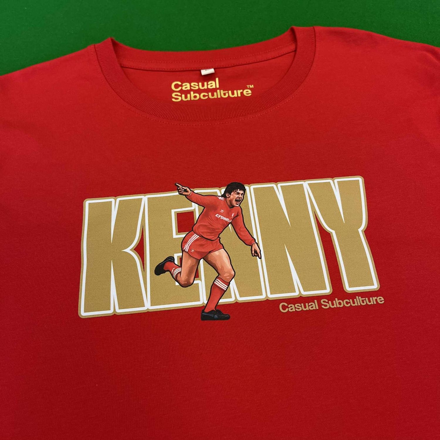 King Kenny Retro T Shirt - Red  - LARGE