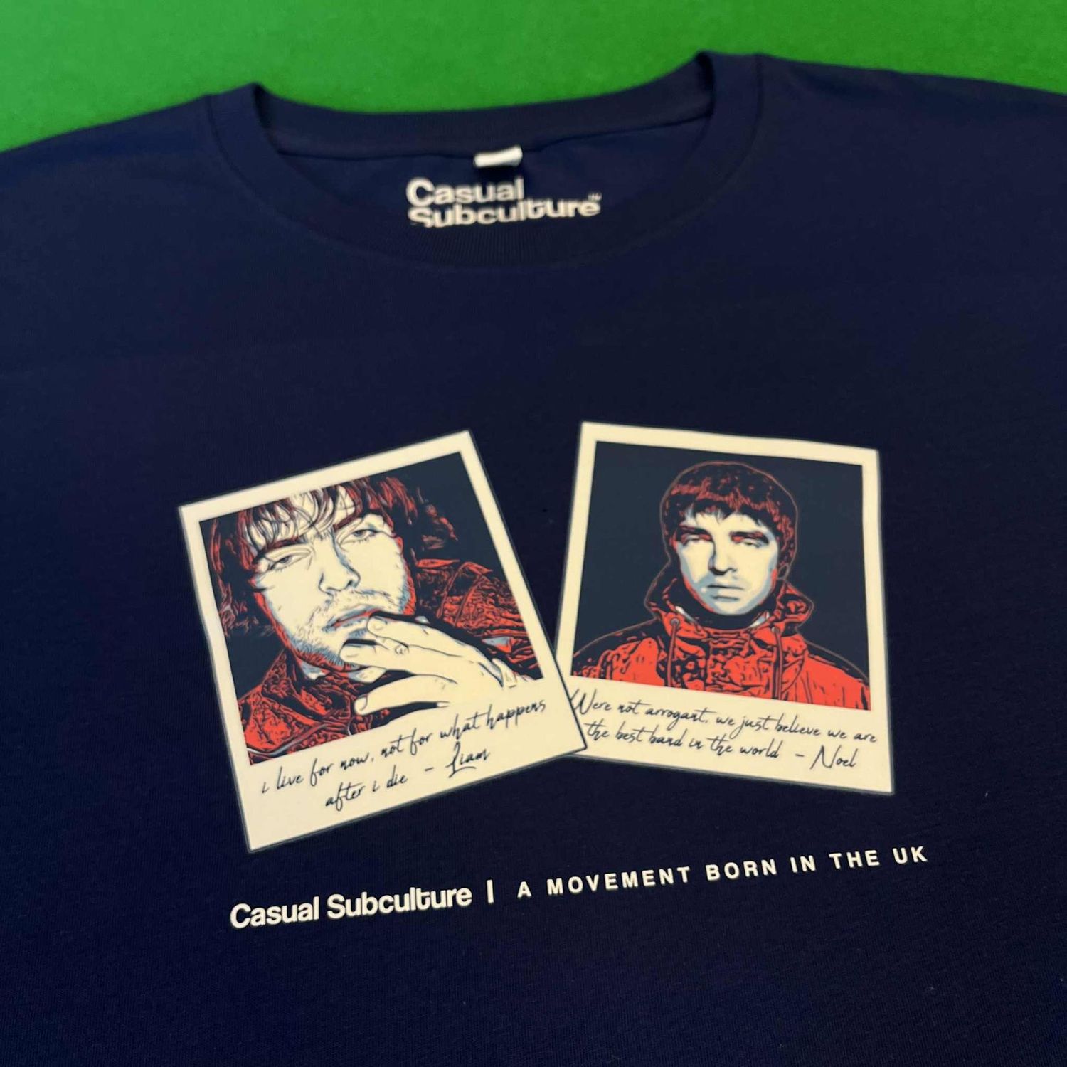 Oasis Polaroid T Shirt - Navy  - LARGE