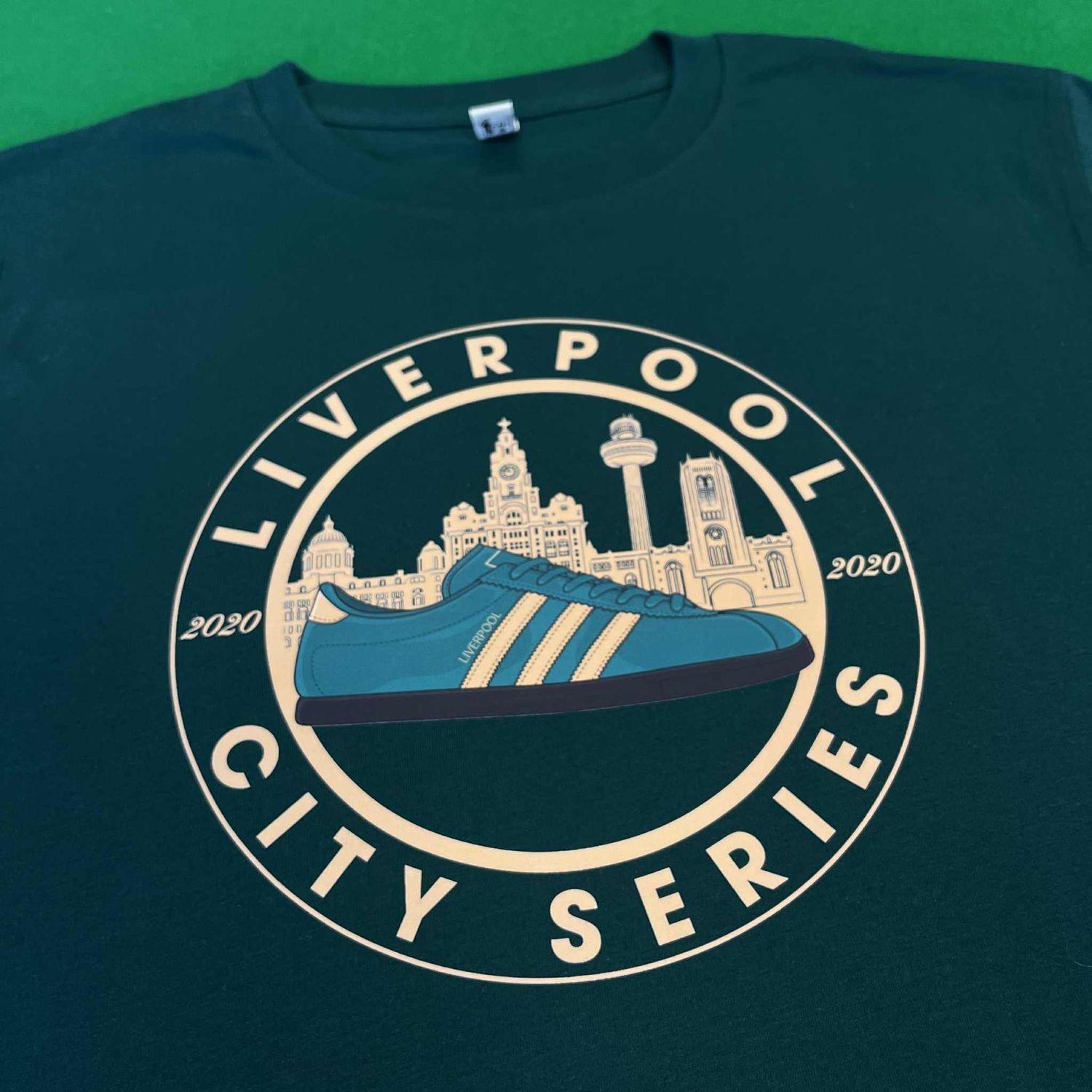 Liverpool City Series T Shirt - Green  - LARGE