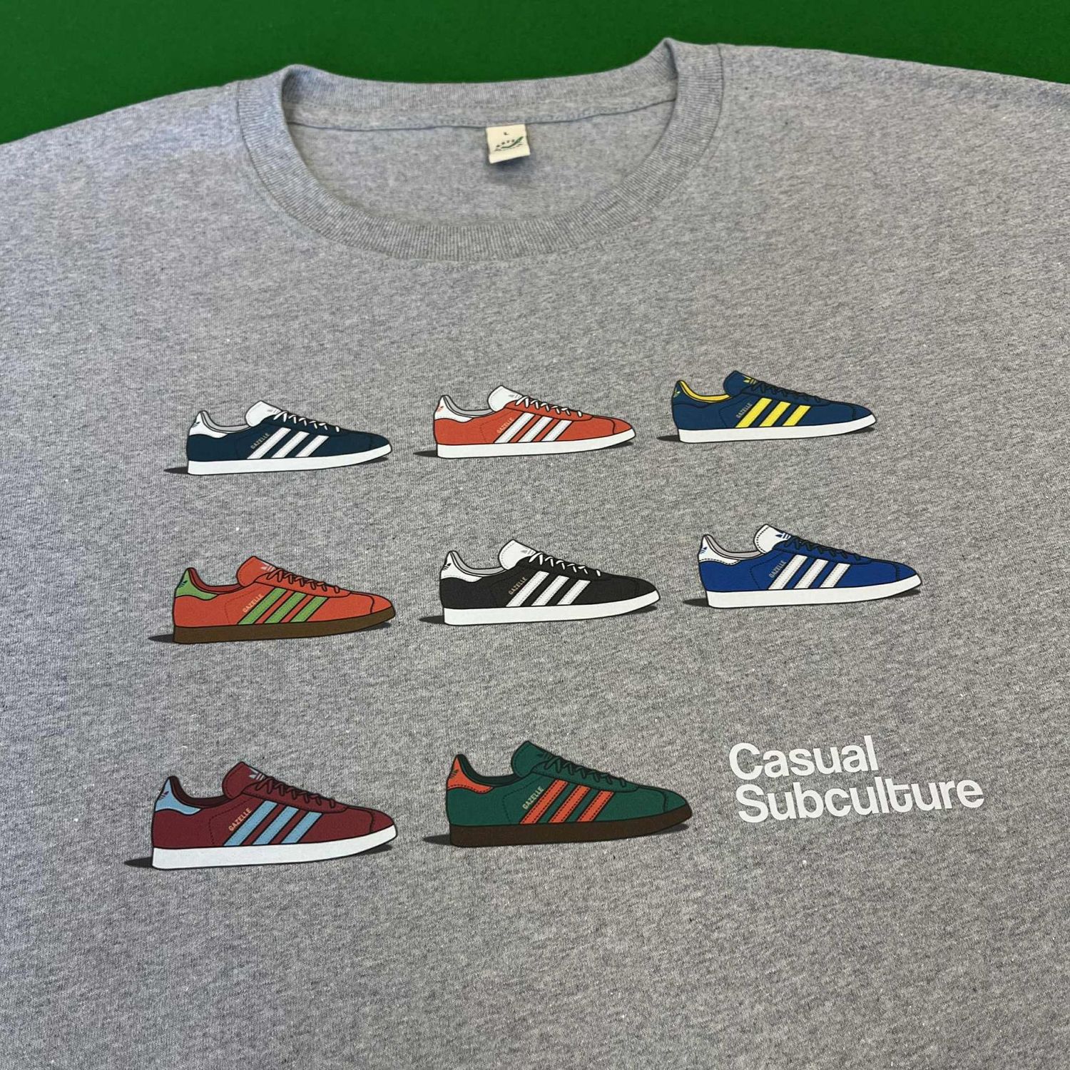 Gazelle Trainer T Shirt - Grey  - LARGE