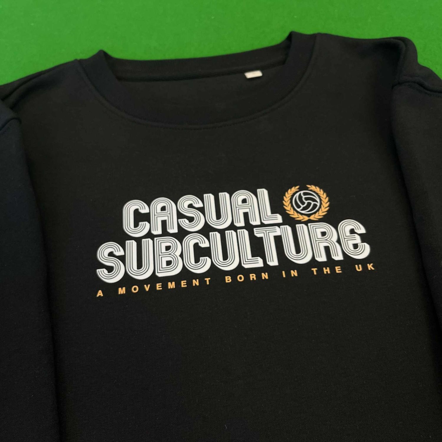 Casual Sub Retro Sweatshirt - Black - LARGE