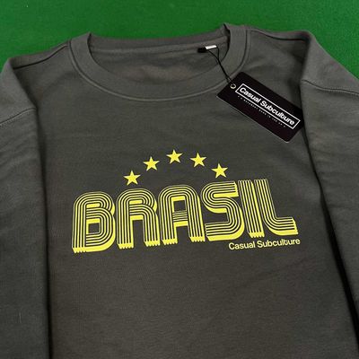 Brazil Retro Sweatshirt - Khaki - 3XL