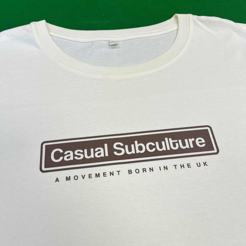 Casual Sub Logo T Shirt - Ecru - XL
