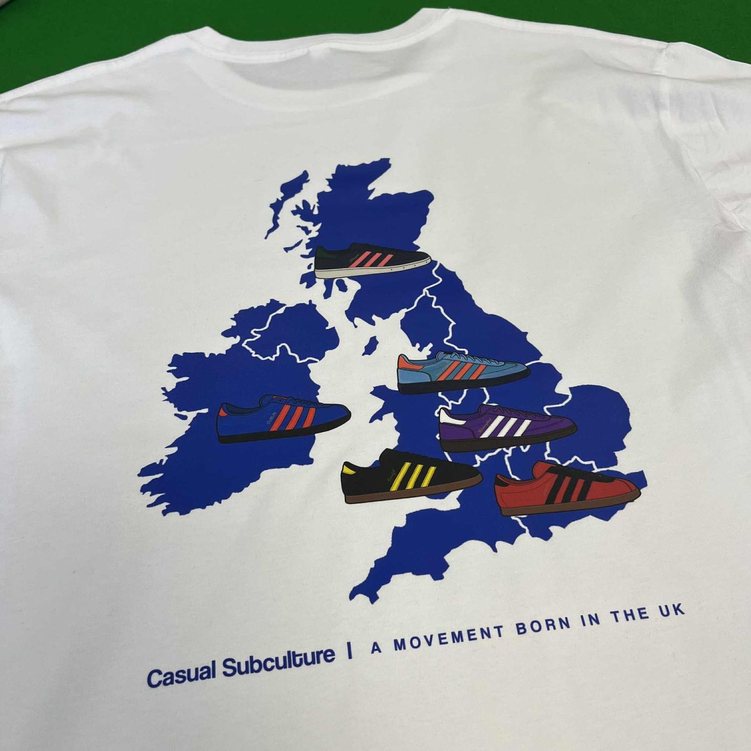 City Series Backprint T Shirt - White - LARGE